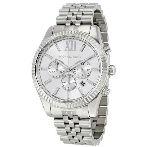 silver Michael Kors Watch sale